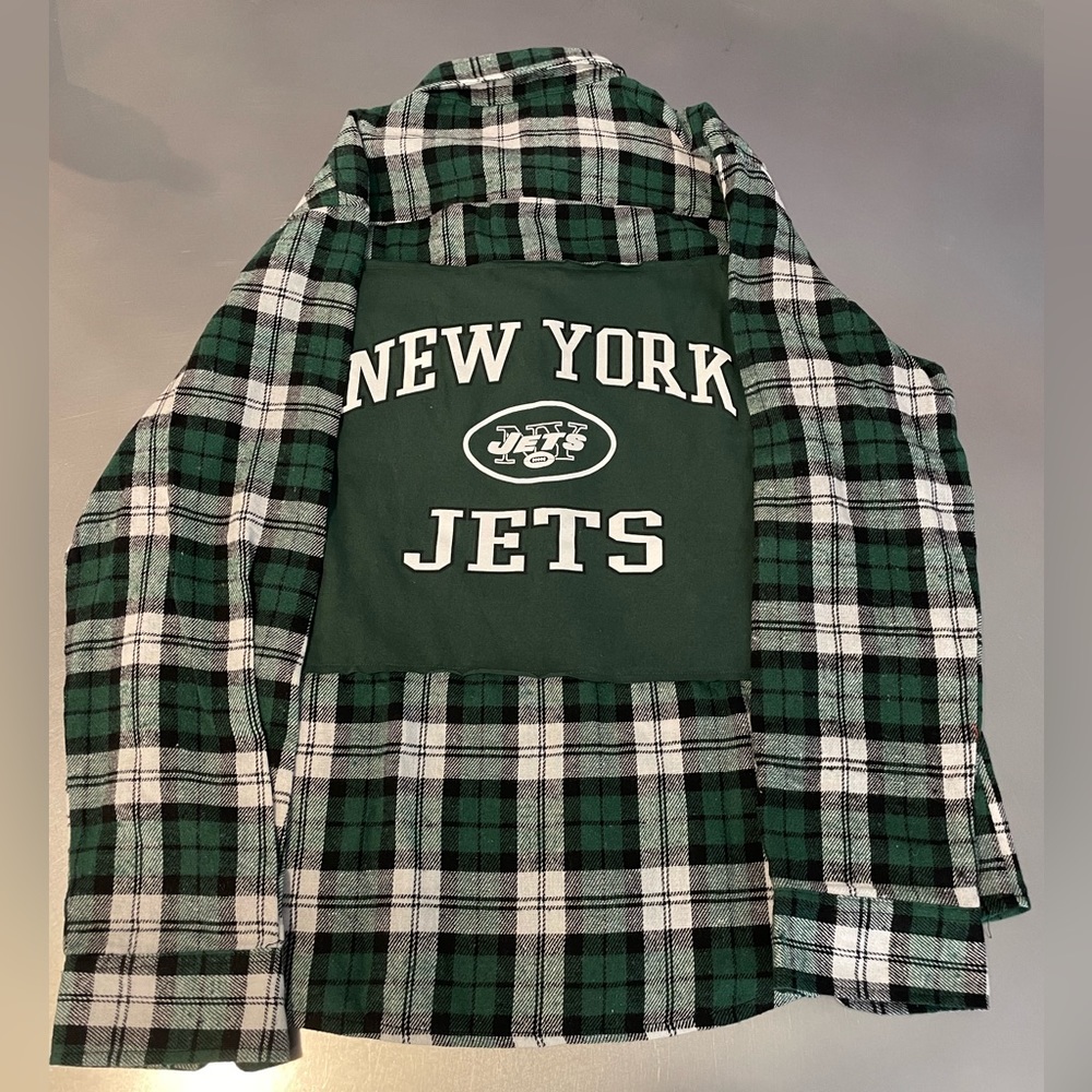 New York Jets patch flannel